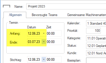 021 Start and end