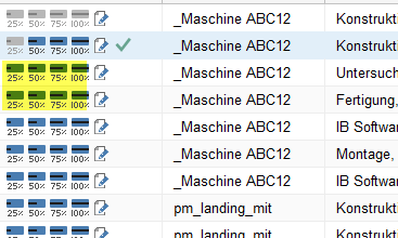 02012 Time sheet via percentage or in the calendar