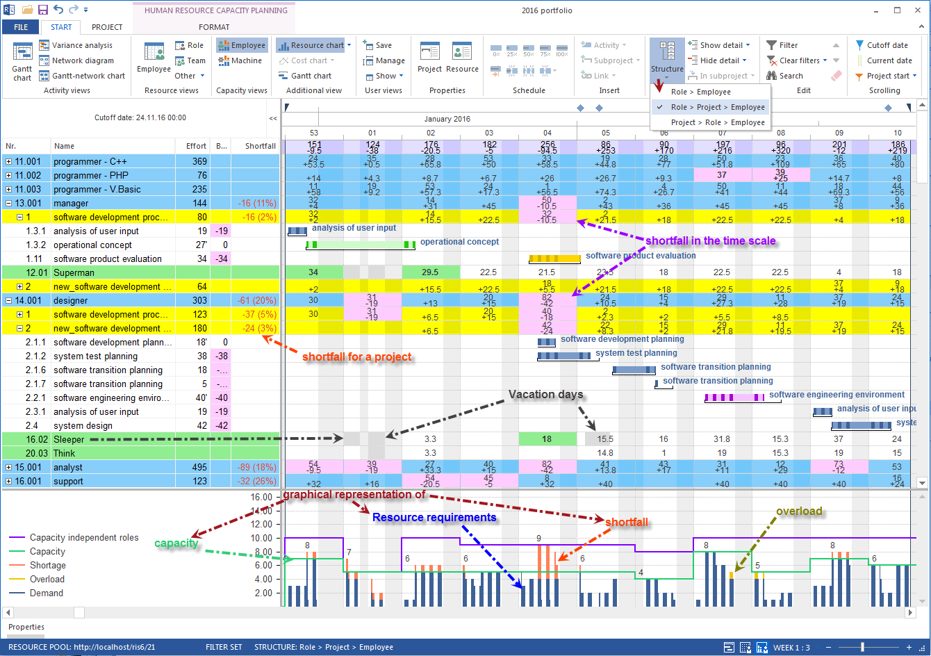 Capacity planning project