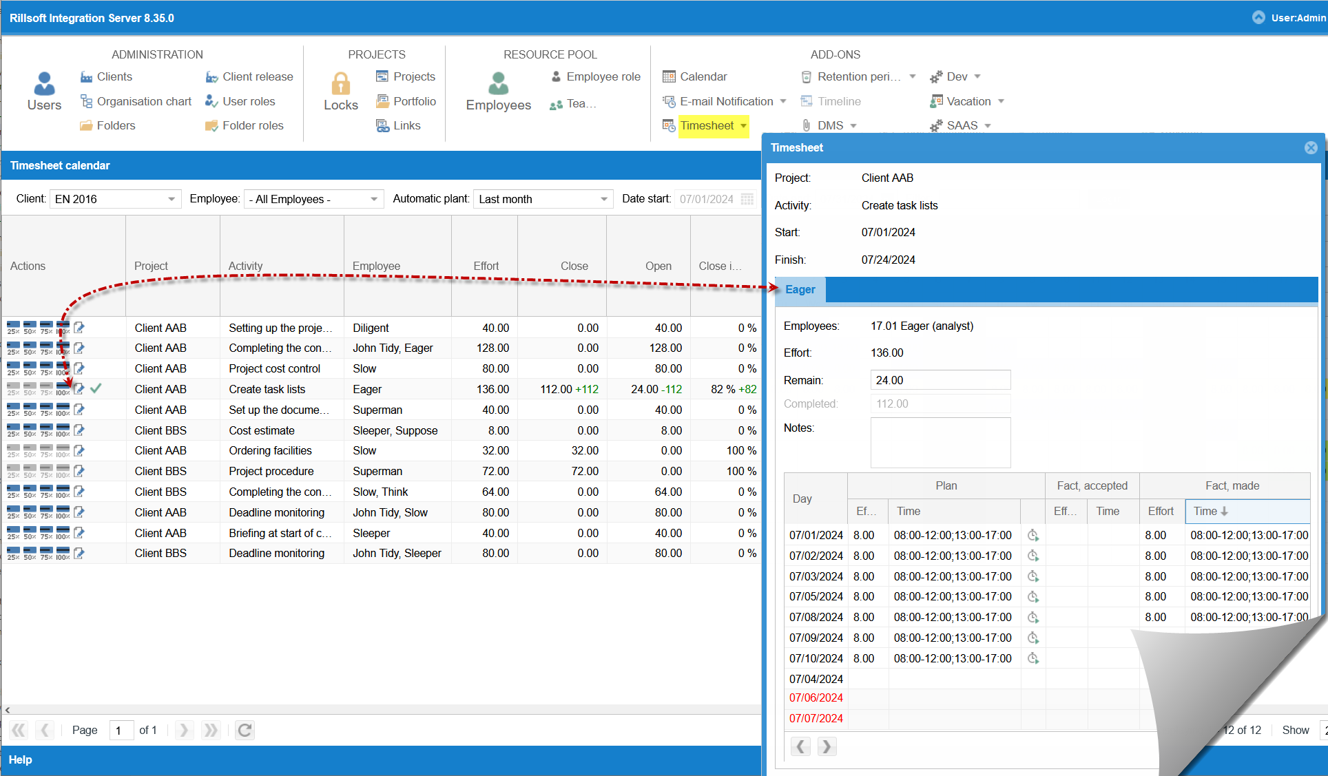 Timesheet